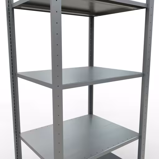 Produktbild Nr.6 des Artikels Grundregal, Fachbodenregal Stecksystem MULTIplus150, 2000 x 750 x 600 mm (HxBxT), 5 Fachböden, Längenriegel, verzinkt aus der Produktreihe Stecksystem von der Marke Schulte Lagertechnik