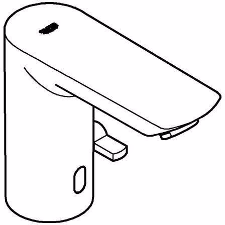GROHE Waschtisch-IR-Elektronik Bau Cosmopolitan E 36451 mit Mischung 6 Volt chrom