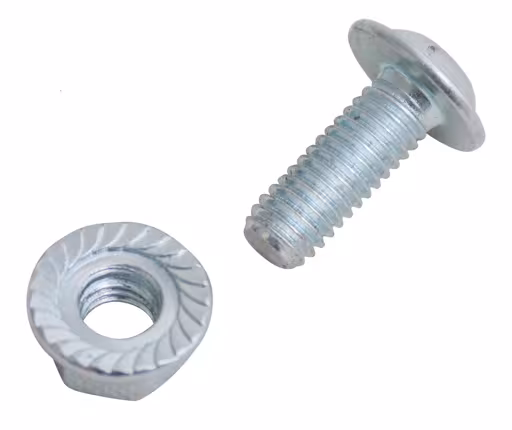 M6x16 Linsenschraube, mit Innensechskant, Bundmutter m. Sperrverzahnung, VE 50 von Schulte Lagertechnik mit der Artikelnr. 10361