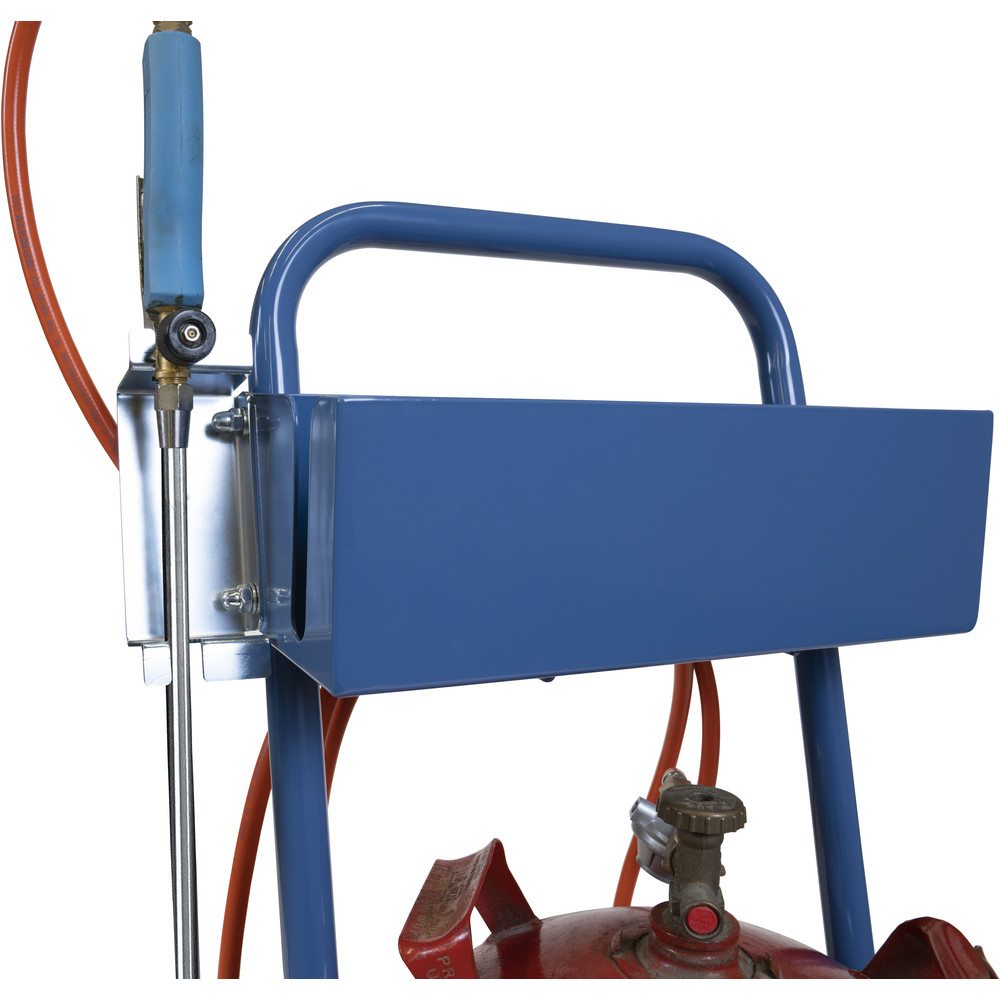 Detailbild 3828892 Stahlflaschenroller 51300T-SB mit Halterung für Anwärm- und Abflammbrenner