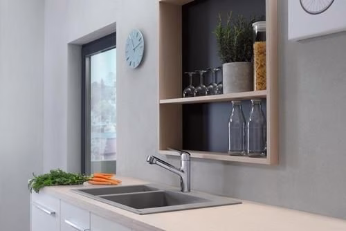 Detailbild 3996877 Hansgrohe Spültischmischer 150 Ausziehauslauf M427-H150 chrom
