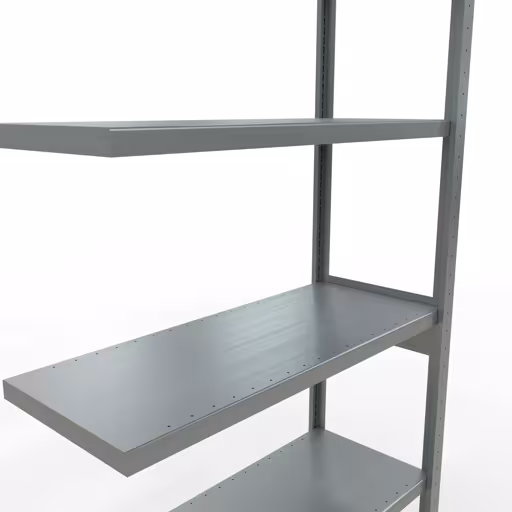 Abbildung Nr 14 des Artikels Anbauregal, Fachbodenregal Stecksystem MULTIplus330, 2500 x 1000 x 400 mm (HxBxT), 6 Fachböden, Längenriegel, verzinkt aus der Produktgruppe Stecksystem von der Marke Schulte Lagertechnik