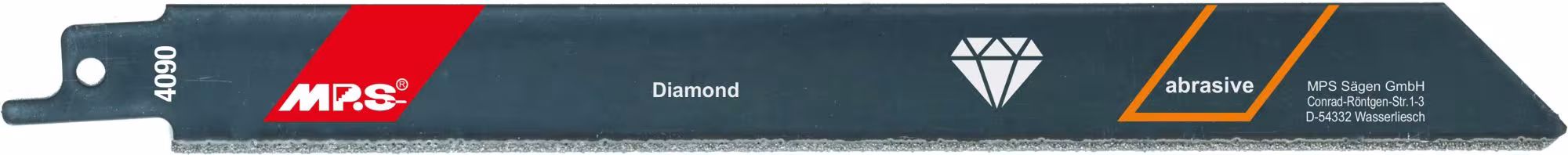 diamant-berieseltes Säbelsägeblatt GL 200/VL 180mm, ZT Korn von der Marke MPS diamant-berieseltes Säbelsägeblatt GL 200/VL 180mm, ZT Korn aus der Kategorie Sägeblätter mit der Artikelnummer 4090-1