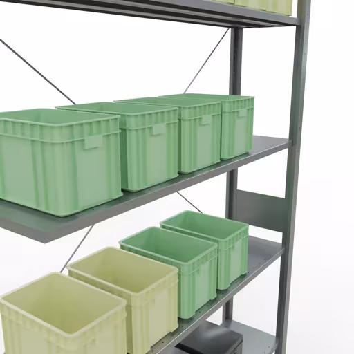 Produktbild Nr.8 des Artikels Stecksystem Anbauregal 3000x1300x300 mm, Typ 150 kg, verzinkt aus der Produktreihe Stecksystem von der Marke Schulte Lagertechnik