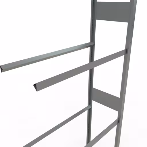 Anbauregal, Räder-/Reifenregal, 4500 x 1000 x 400 mm, verzinkt, 6 Lagerebenen á 150 kg Fachlast pro Ebene von der Marke Schulte Lagertechnik aus der Produktreihe Fachbodenregale