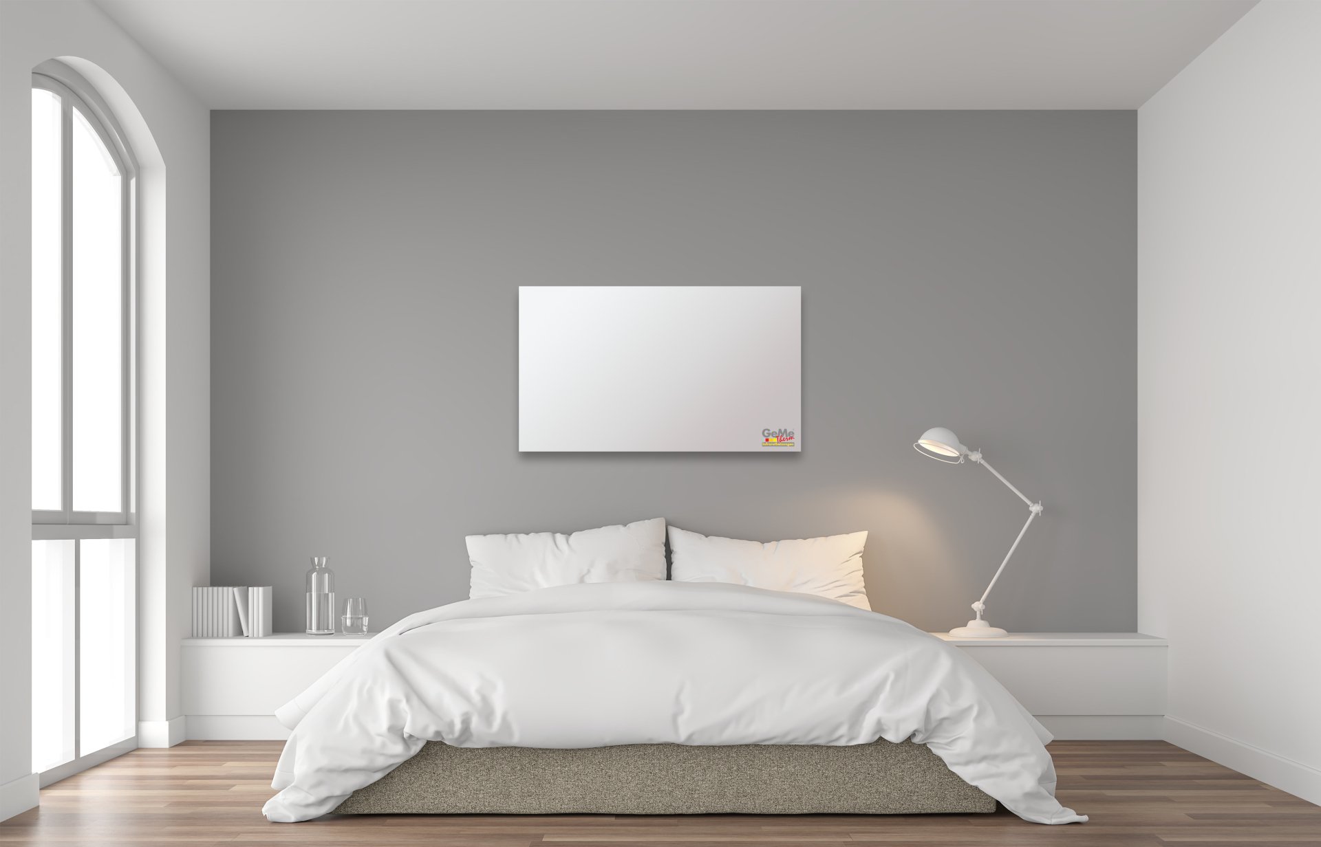 Zusatzbild 2937803 Infrarotheizung Glas weiß 0300 Watt, 0620x420x25 mm