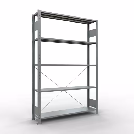 Stecksystem Grundregal 2000x1300x300 mm, Typ 150 kg, verzinkt von Schulte Lagertechnik aus der Kategorie Stecksystem