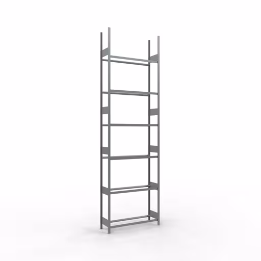 Grundregal, Räder-/Reifenregal, 4500 x 1300 x 400 mm, verzinkt, 6 Lagerebenen á 150 kg Fachlast pro Ebene aus der Kategorie Autoteilelagerung mit der Artikelnummer 20796