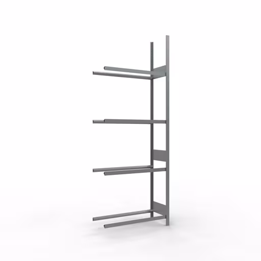 Anbauregal, Räder-/Reifenregal, 2750 x 1000 x 400 mm (HxBxT), verzinkt, 4 Lagerebenen á 150 kg Fachlast pro Ebene aus der Kategorie Autoteilelagerung mit der Artikelnummer 20985