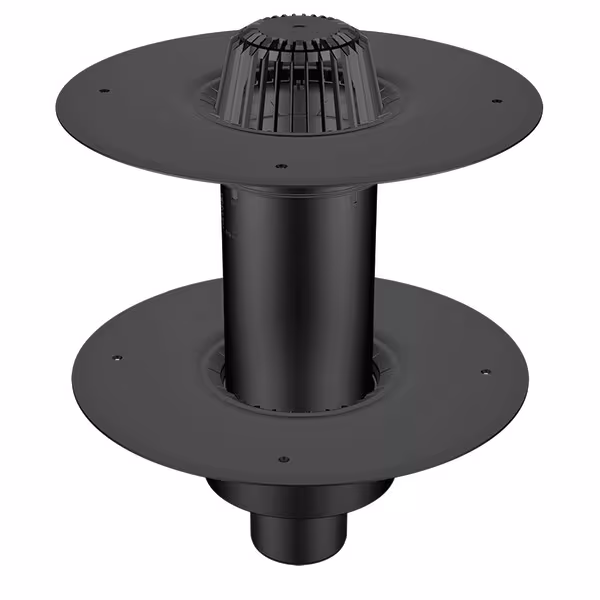 Flavent Pro Aufstockelement für zweiteiligen Dachablauf mit Universal Klemm- und Schweißflansch ø 490mm aus der Kategorie Dachdurchgänge isoliert mit der GTIN 4027822821497 Flavent Pro Aufstockelement für zweiteiligen Dachablauf von der Marke Klöber aus der Kategorie Dachdurchgänge isoliert