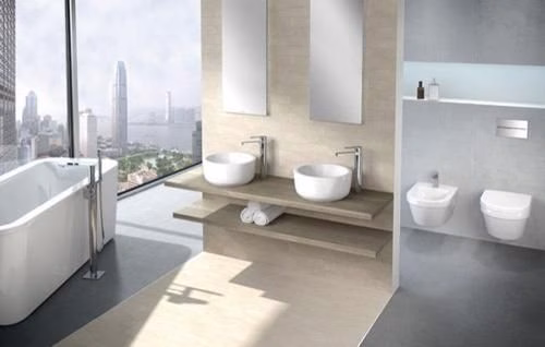 Detailbild 4058385 VILLEROY & BOCH Tiefspül-WC spülrandlos Architectura 370x530mm Oval Weiß Alpin CeramicPlus