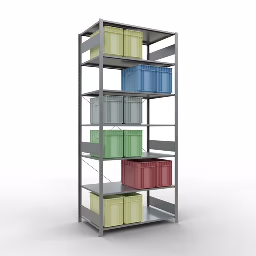 Zusatzbild des Artikels Stecksystem Grundregal 3000x1300x800 mm, Typ 150 kg, verzinkt Zusatzbild des Artikels Stecksystem Grundregal 3000x1300x800 mm, Typ 150 kg, verzinkt aus Grundregal