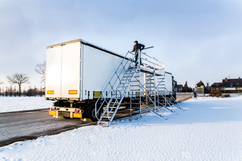 Munk Enteisungsgerüst in Modulbauweise, stationär