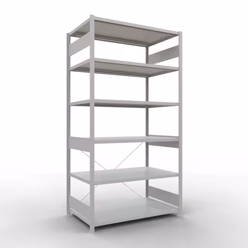 Abbildung Nr 13 des Artikels Stecksystem Grundregal 2500x1300x800 mm, Typ 250 kg, verzinkt / lichtgrau aus der Produktgruppe Stecksystem von der Marke Schulte Lagertechnik