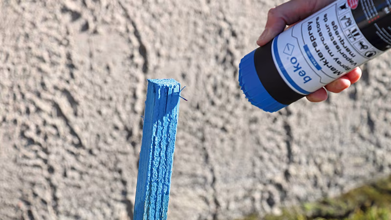 TecLine Markierspray 500 ml LEUCHTBLAU Finger, Hand, Person, Können, Zinn