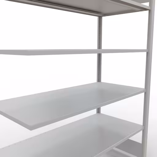 Produktbild Nr 12 des Artikels Anbauregal, Büro-Fachbodenregal Stecksystem MULTIplus150, 2000 x 1300 x 600 mm (HxBxT), 6 Fachböden, Längenriegel, ohne Mittelanschlag, lichtgrau Abbildung Nr 12 des Artikels Anbauregal, Büro-Fachbodenregal Stecksystem MULTIplus150, 2000 x 1300 x 600 mm (HxBxT), 6 Fachböden, Längenriegel, ohne Mittelanschlag, lichtgrau aus der Produktgruppe Büroregale von der Marke Schulte Lagertechnik