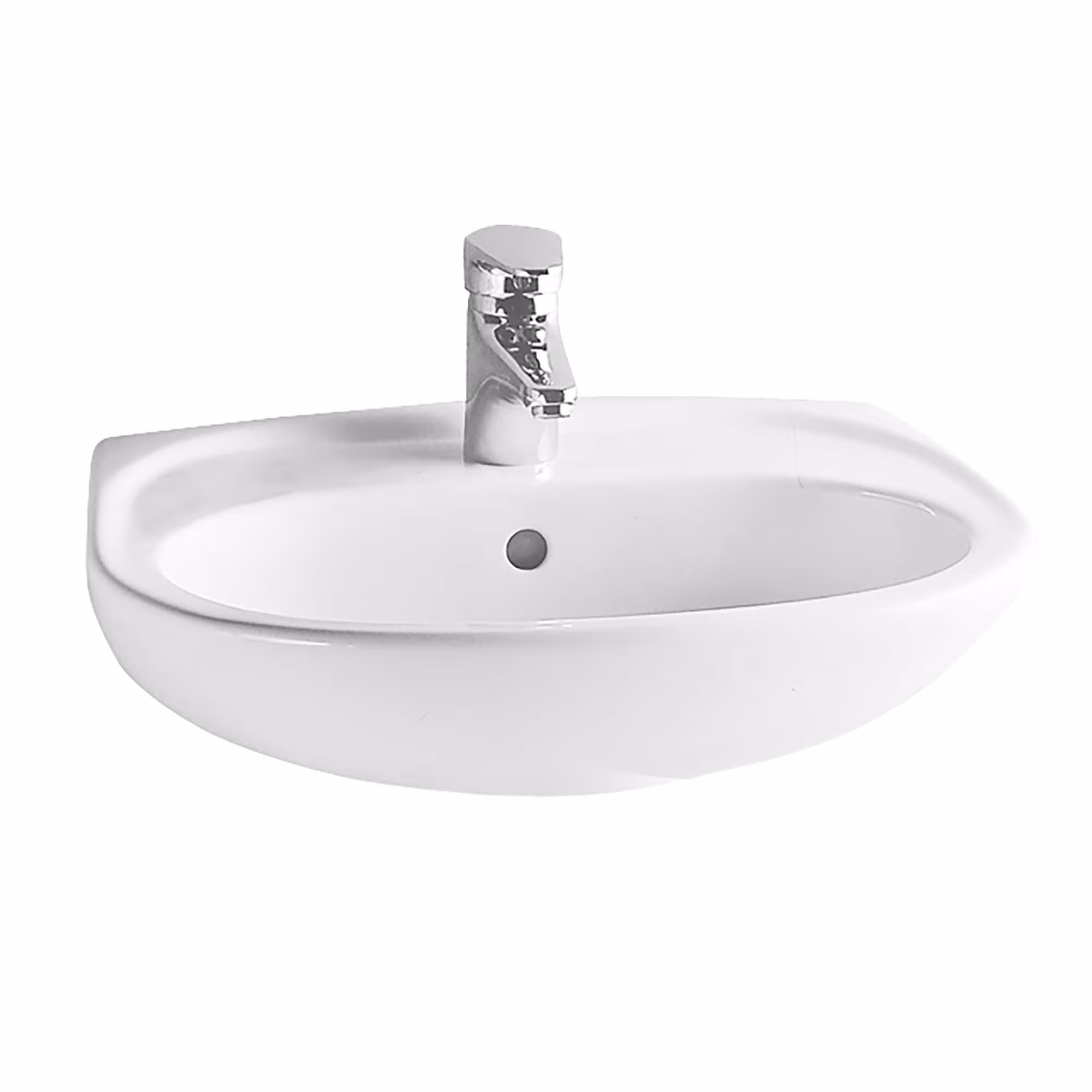 Waschbecken und Waschtische Design "Base" weiß Typ Ausführung: Waschtisch 50 cm weiß aus der Kategorie Waschtische mit der Artikelnr. 1997750