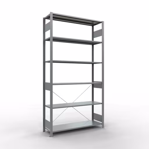 Stecksystem Grundregal 2500x1300x400 mm, Typ 150 kg, verzinkt von der Marke Schulte Lagertechnik aus der Produktreihe Stecksystem