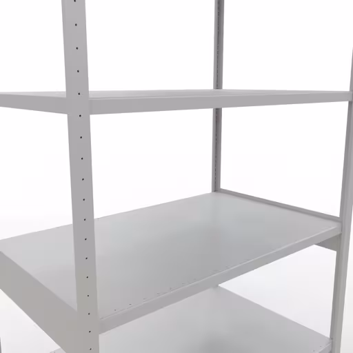 Abbildung Nr 14 des Artikels Grundregal, Fachbodenregal Stecksystem MULTIplus250, 3000 x 1300 x 800 mm (HxBxT), 7 Fachböden, Längenriegel, RAL 7035 lichtgrau aus der Produktgruppe Stecksystem von der Marke Schulte Lagertechnik