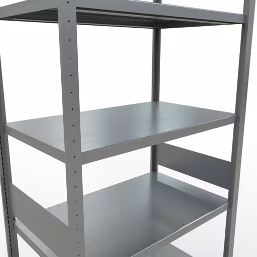 Abbildung Nr 14 des Artikels Grundregal, Fachbodenregal Stecksystem MULTIplus330, 3000 x 1000 x 600 mm (HxBxT), 7 Fachböden, Längenriegel, verzinkt aus der Produktgruppe Stecksystem von der Marke Schulte Lagertechnik