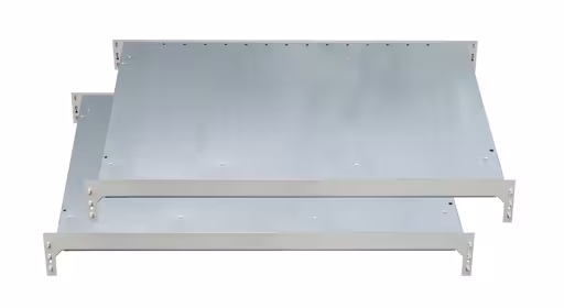 Zusatzebene für Doppel-Kanbanregal MULTIplus150, 1000 x 2x600, verzinkt, ohne Trenn- und Seitenführungen aus der Kategorie Kanbanregale mit der Artikelnummer 21761-Z