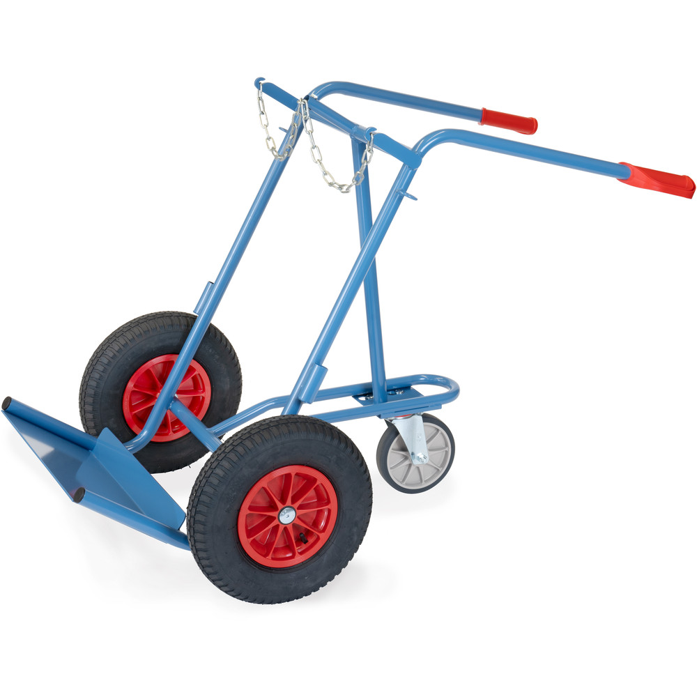 Stahlflaschenkarre mit Stütze aus der Kategorie Karren mit der Artikelnummer 52229L-ST, Maschine, Rad, Rasenmäher, Werkzeug, Fahrzeug