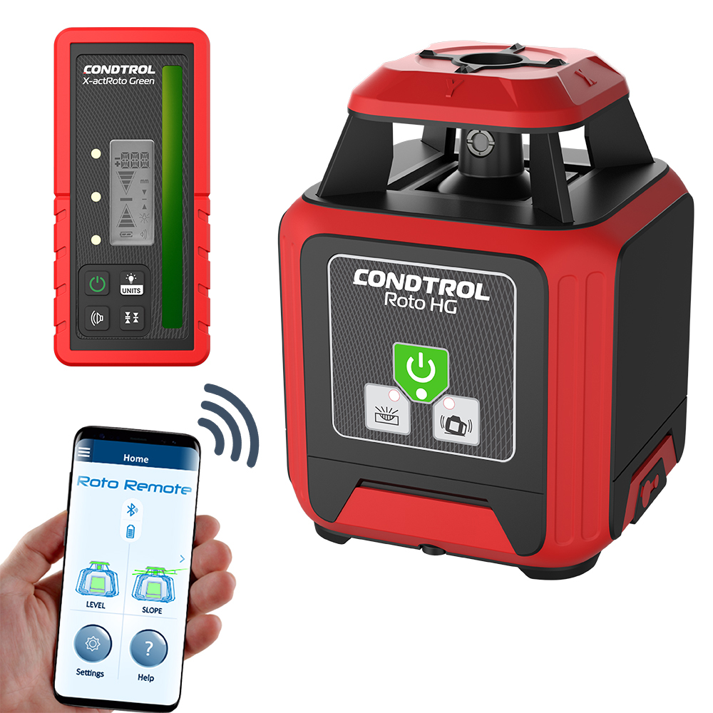 Horizontaler Rotationslaser mit GRÜNEM Laserstrahl Roto HG von der Marke Condtrol Horizontaler Rotationslaser mit GRÜNEM Laserstrahl Roto HG aus der Kategorie Rotationslaser mit der Teilenummer 7-2-087