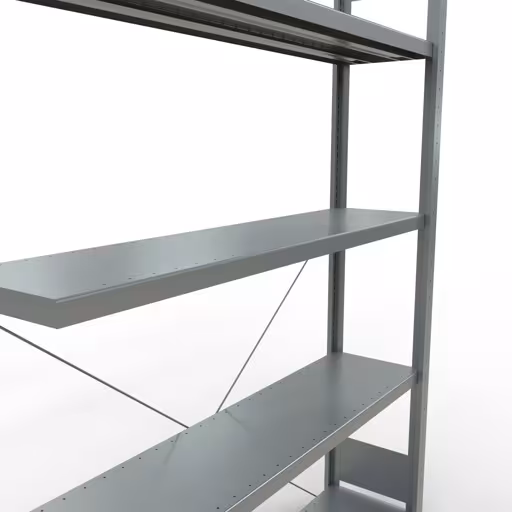 Weitere Ansicht des Artikels Stecksystem Anbauregal 2000x1300x300 mm, Typ 250 kg, verzinkt aus der Kategorie Stecksystem