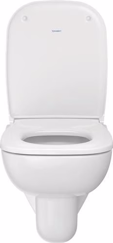 Duravit Wand-WC-Set D-Code, rimless, Tiefspüler, weiß, inklusive WC-Sitz mit Absenkautomatik