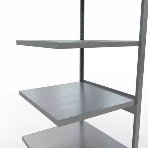 Abbildung Nr 8 des Artikels Anbauregal, Fachbodenregal Stecksystem MULTIplus250, 2500 x 750 x 800 mm (HxBxT), 6 Fachböden, Längenriegel, verzinkt aus der Produktgruppe Stecksystem von der Marke Schulte Lagertechnik