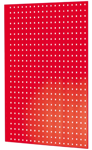 Lochplatten-Seitenblende, 90 x 1000 x 800 mm (H x T), RAL 3000 feuerrot aus der Kategorie Zubehör mit der Artikelnummer 35669-R