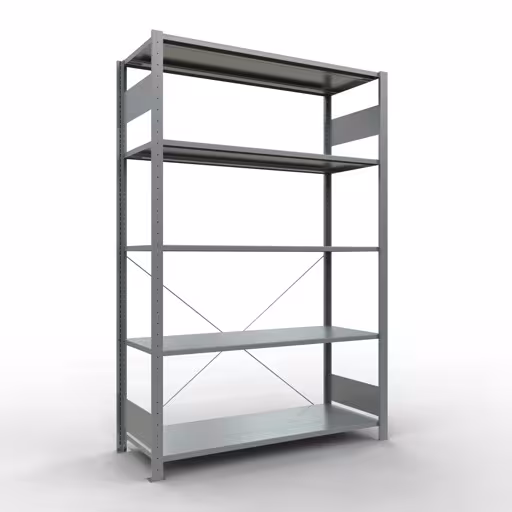 Stecksystem Grundregal 2000x1300x500 mm, Typ 150 kg, verzinkt aus der Kategorie Grundregal mit der Artikelnummer 12750-130