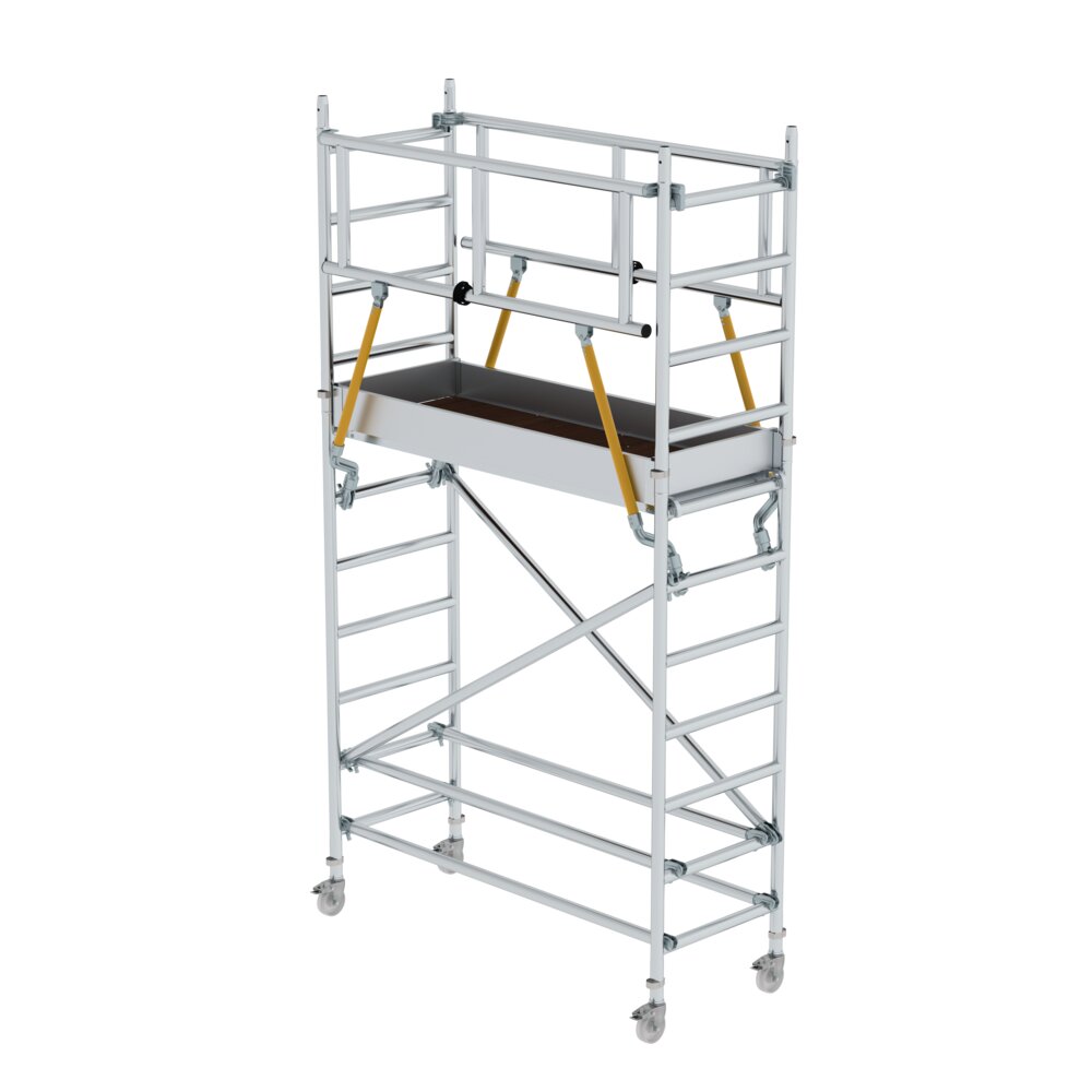 Munk ML Standard-Rollgerüst SG 0,75 x 1,80 m Plattformhöhe 2,10 m von Günzburger Steigtechnik Munk ML Standard-Rollgerüst SG 0,75 x 1,80 m aus der Kategorie Rollgerüste mit der Artikelnr. 166230, Baugewerbe, Gerüste, Krippe, Mobiliar, Bett für Säuglinge