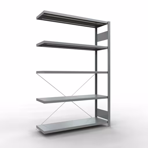 Stecksystem Anbauregal 2000x1300x400 mm, Typ 250 kg, verzinkt aus der Kategorie Anbauregal mit der Artikelnummer 12945-130