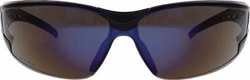 Detailbild 4034397 Schutzbrille EN 166 EN 172 Bügel schwarz/blau,Scheibe verspiegelt