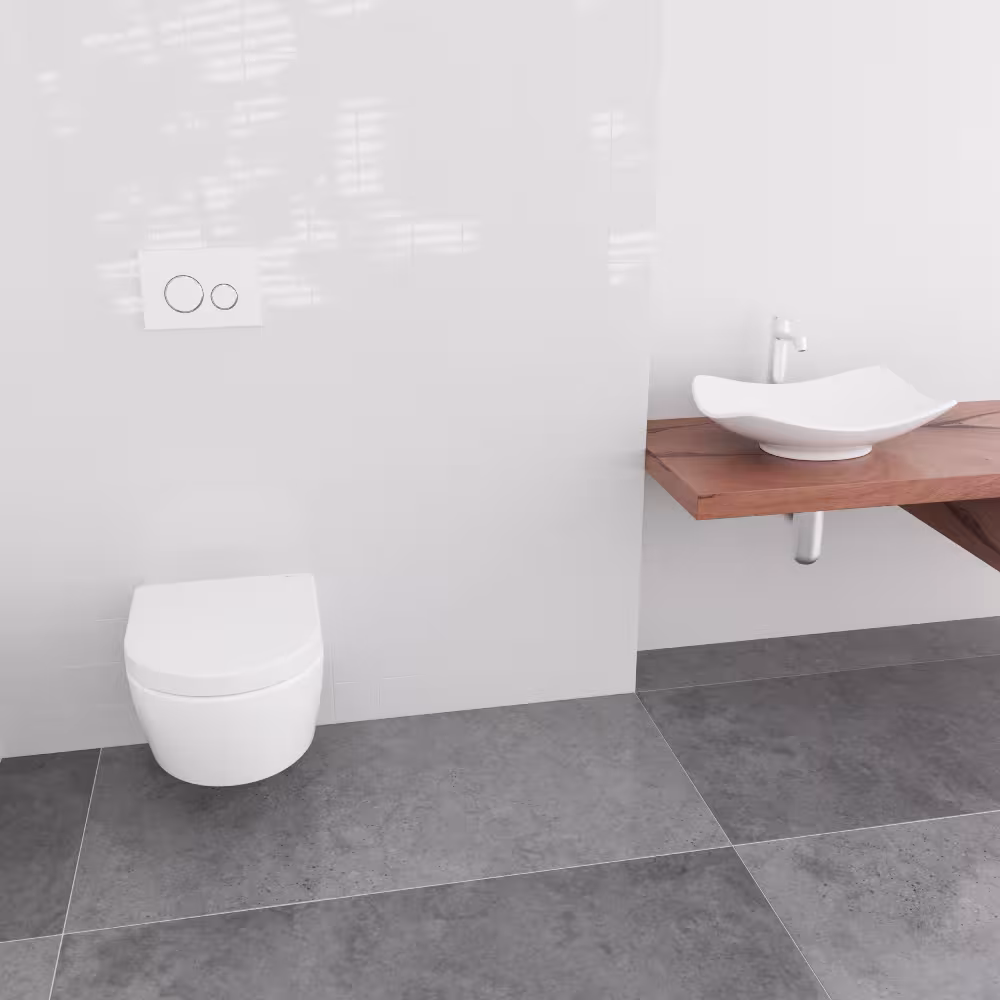 Weitere Ansicht des Artikels Kompakter WC-Sitz D700 Weiß D-Form mit Absenkautomatik u.a. ME by Starck, Laufen Pro aus der Kategorie Badkeramik