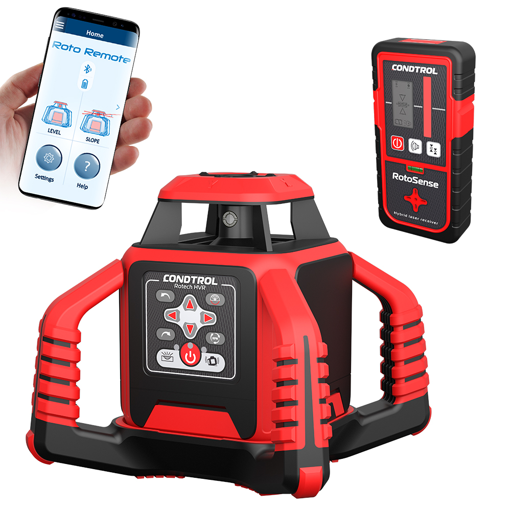 Ohne Text 847628 Horizontaler & vertikaler Rotationslaser mit ROTEM Laserstrahl Rotech HVR