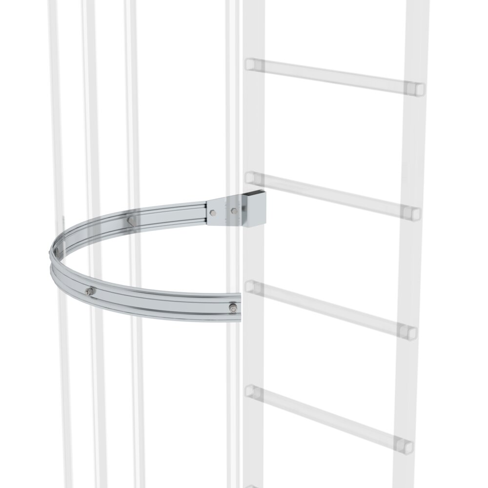 Munk Rückenschutzbügel seitlicher Ausstieg Ausstieg natur mit Montagesatz von Günzburger Steigtechnik Munk Rückenschutzbügel seitlicher Ausstieg aus der Kategorie Steigtechnik Zubehör & Ersatzteile mit der Artikelnr. 062237