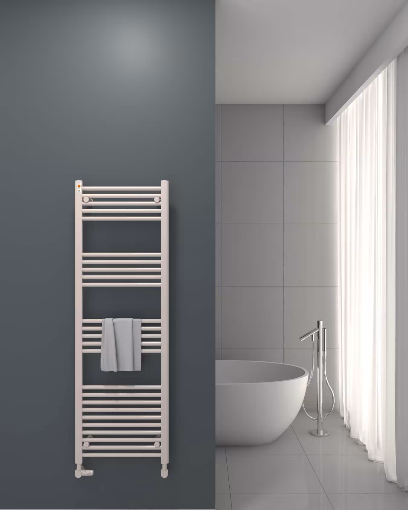 MERT Austausch Badheizkörper weiß gerade, Standard re/li Anschluss (KEIN Mittelanschluss) Typ Größe: 500x1500 mm aus der Kategorie Austausch-Heizkörper mit der Artikelnr. 1-50x150-S