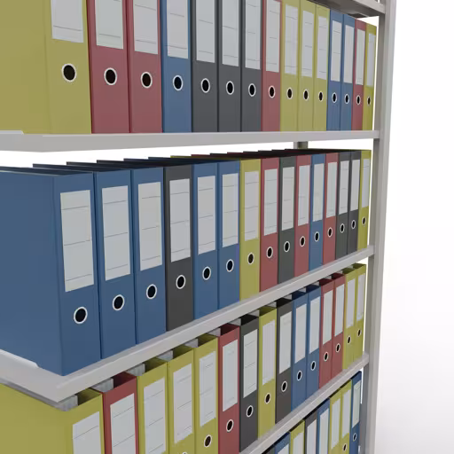 Produktbild Nr 14 des Artikels Anbauregal, Büro-Fachbodenregal Stecksystem MULTIplus85, 2000 x 1300 x 300 mm (HxBxT), 6 Fachböden, Kreuzstrebe, mit Anschlagleiste, lichtgrau Abbildung Nr 14 des Artikels Anbauregal, Büro-Fachbodenregal Stecksystem MULTIplus85, 2000 x 1300 x 300 mm (HxBxT), 6 Fachböden, Kreuzstrebe, mit Anschlagleiste, lichtgrau aus der Produktgruppe Büroregale von der Marke Schulte Lagertechnik