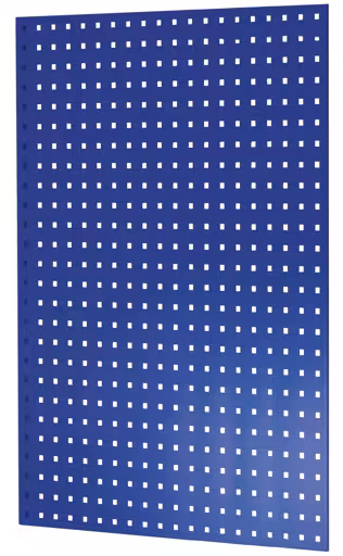 Lochplatten-Seitenblende, 90 x 1000 x 800 mm (H x T), RAL 5010 enzianblau aus der Kategorie Zubehör mit der Artikelnummer 35669-B