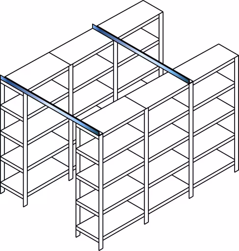 Querverbandset 2, 3000 mm, 40x40x2 mm (HxBxT) aus der Kategorie Zubehör mit der Artikelnummer 13308