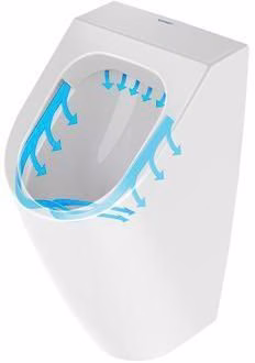 Duravit Urinal Rimless ME by Starck, weiß Abgang waagerecht, Ausführung für Deckel aus der Kategorie Urinale mit der Teilenummer 6000604253
