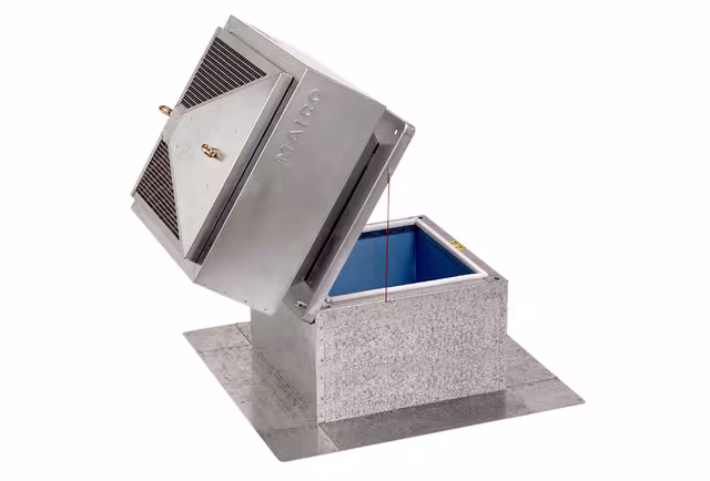 Dachsockel für Flachdächer, kippbar aus der Kategorie Dachventilatoren