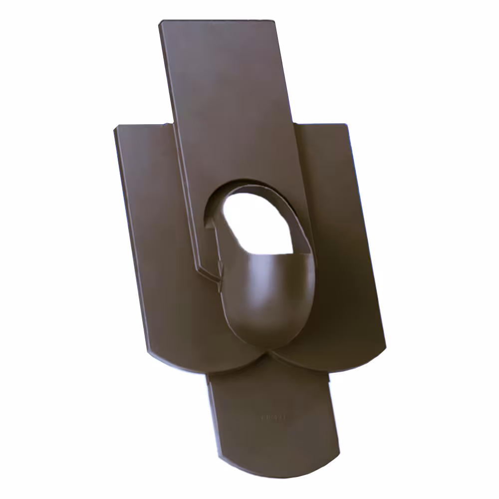 Venduct Grundplatte DN 110 für Bibereindeckungen Vierfachbiber 18/38cm für Doppeldeckung dunkelgrau von der Marke Klöber Venduct Grundplatte DN 110 für Bibereindeckungen Vierfachbiber 18/38cm Typ Farbe: Dunkelbraun (Klöber Standardfarbe) aus der Kategorie Steildachdurchgänge mit der Artikelnr. KE0060-3-0200