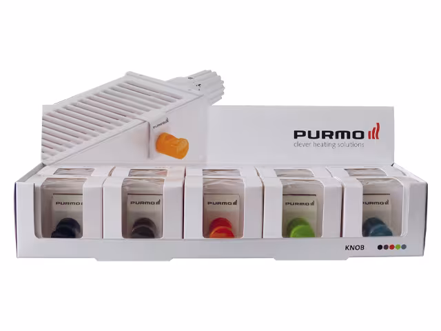 Hauptbild 851841 PURMO Handtuchhaken für Flachheizkörper Knob aquablau