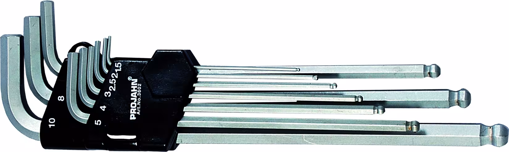 KugelkopfStiftSchlüssel Innen-6Kant Satz 1,5-10 mm 9tlg von der Marke PROJAHN aus der Produktreihe Handwerkzeuge