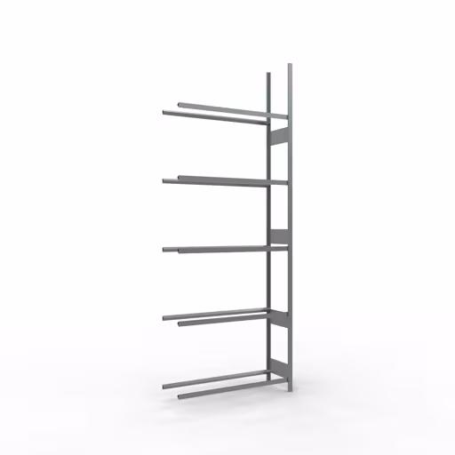 Anbauregal, Räder-/Reifenregal, 3500 x 1300 x 400 mm, verzinkt, 5 Lagerebenen á 150 kg Fachlast pro Ebene aus der Kategorie Autoteilelagerung mit der Artikelnummer 20767