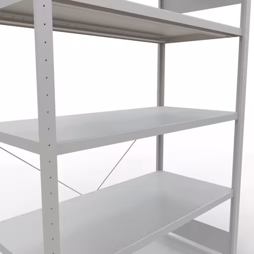 Abbildung Nr 13 des Artikels Stecksystem Grundregal 2000x1300x600 mm, Typ 250 kg, lichtgrau aus der Produktgruppe Stecksystem von der Marke Schulte Lagertechnik
