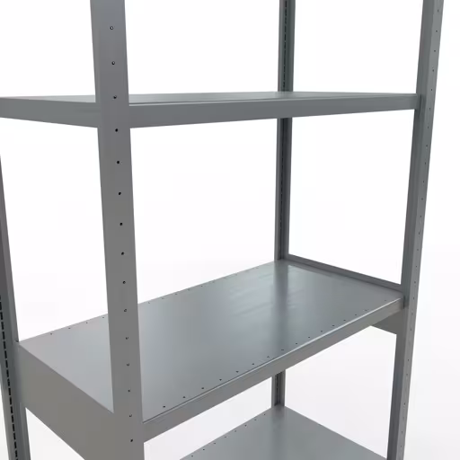 Abbildung Nr 12 des Artikels Grundregal, Fachbodenregal Stecksystem MULTIplus250, 3000 x 1000 x 500 mm (HxBxT), 7 Fachböden, Längenriegel, verzinkt aus der Produktgruppe Stecksystem von der Marke Schulte Lagertechnik